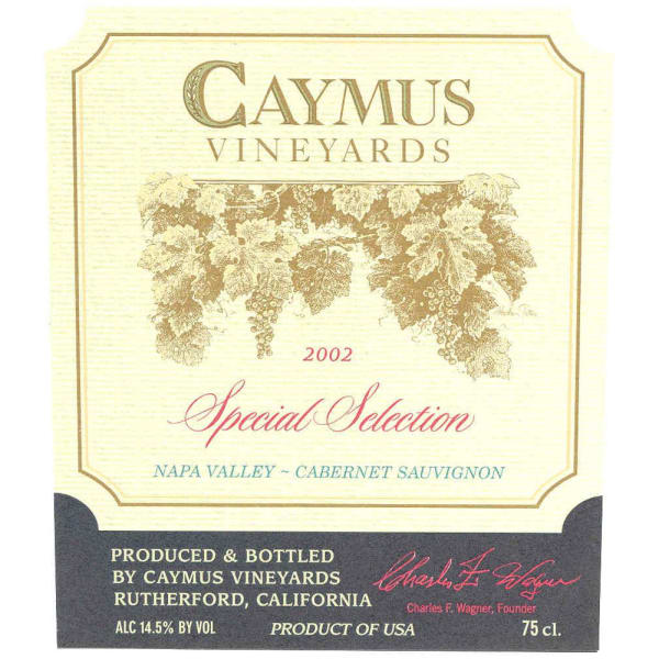 Rượu vang đỏ Caymus Special Selection Cabernet Sauvignon 2002