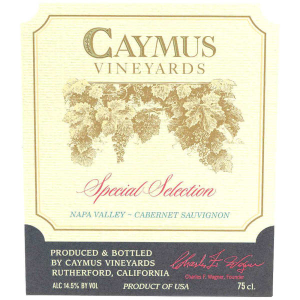 Rượu vang đỏ Caymus Special Selection Cabernet Sauvignon 2014