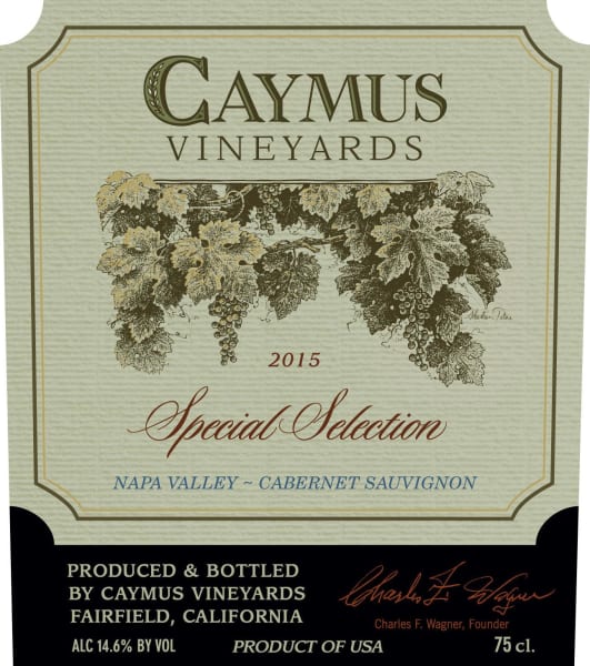 Rượu vang đỏ Caymus Special Selection Cabernet Sauvignon (chai 3 lít) 2015