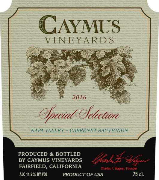 Rượu vang đỏ Caymus Special Selection Cabernet Sauvignon (chai 3 lít) 2016
