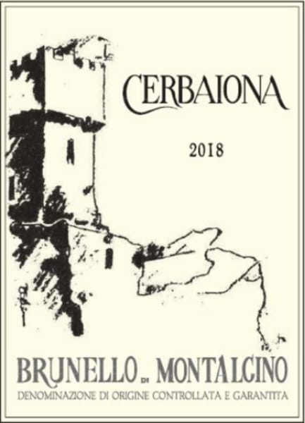 Rượu vang đỏ Cerbaiona Brunello di Montalcino 2018