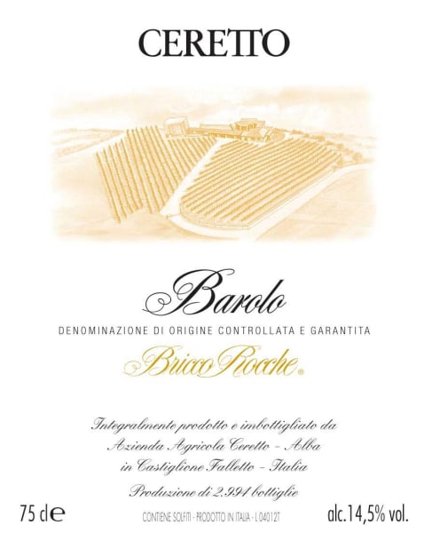 Rượu vang đỏ Ceretto Barolo Bricco Rocche 2011