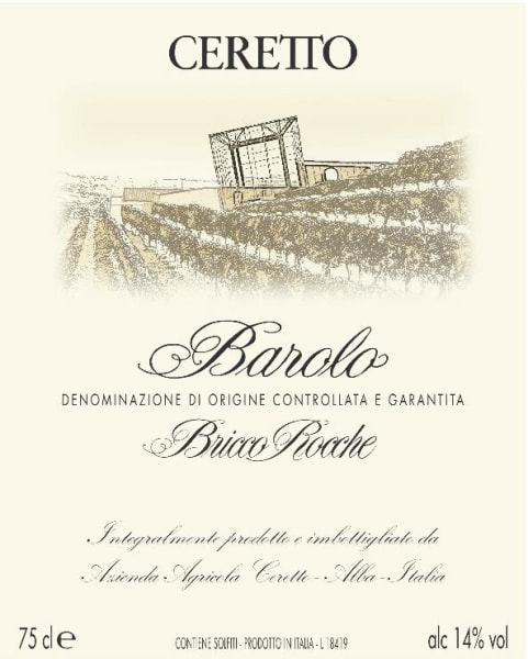Rượu vang đỏ Ceretto Barolo Bricco Rocche 2018