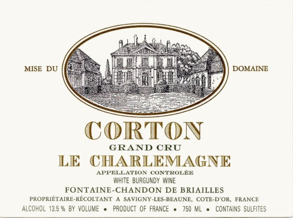 Rượu vang trằng Chandon de Briailles Corton Charlemagne Grand Cru 2009