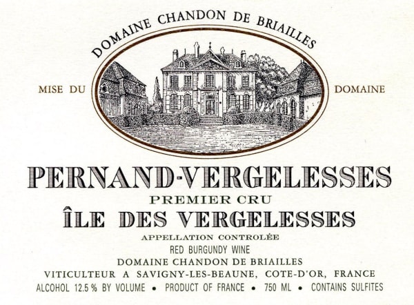 Rượu vang trằng Chandon de Briailles Pernand-Vergelesses Ile des Vergelesses Premier Cru Blanc 2018