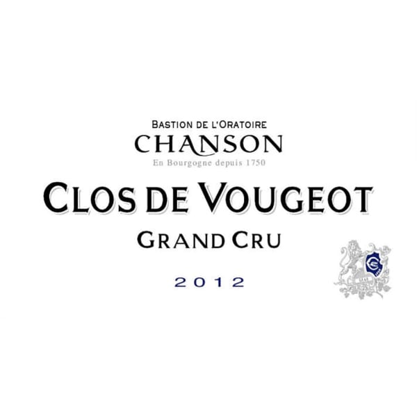 Rượu vang đỏ Chanson Pere & Fils Clos de Vougeot Grand Cru 2012