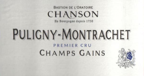 Rượu vang trằng Chanson Pere & Fils Puligny-Montrachet Premier Cru Les Champs Gains 2016
