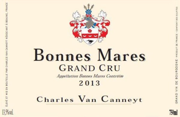 Rượu vang đỏ Charles Van Canneyt Bonnes Mares Grand Cru 2013
