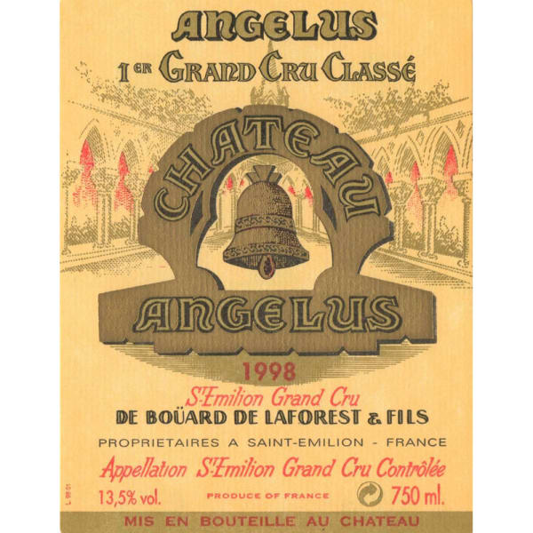 Rượu vang đỏ Chateau Angelus 1998