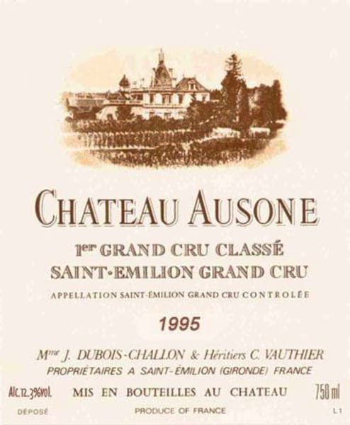 Rượu vang đỏ Chateau Ausone 1995