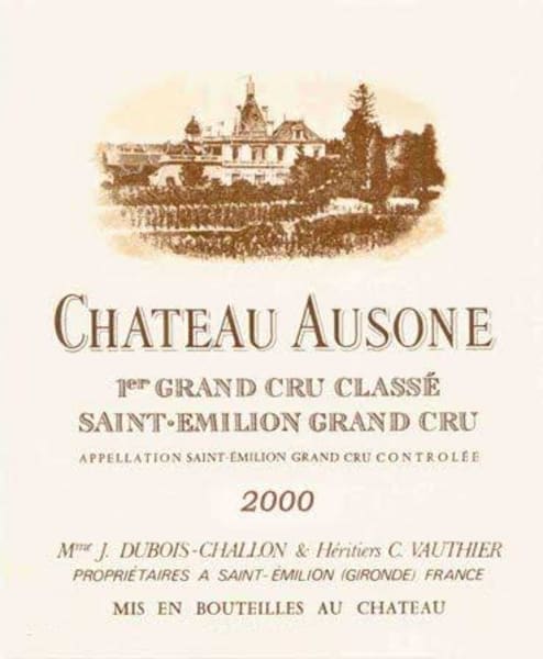Rượu vang đỏ Chateau Ausone 2000