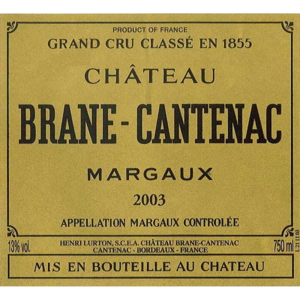 Rượu vang đỏ Chateau Brane-Cantenac (chai Magnum 1,5 lít) 2003