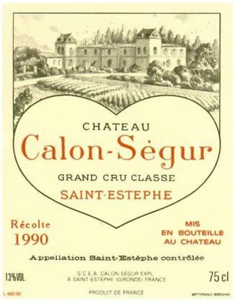 Rượu vang đỏ Chateau Calon-Segur 1990