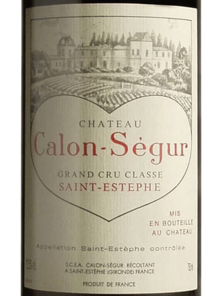 Rượu vang đỏ Chateau Calon-Segur (top shoulder) 1961