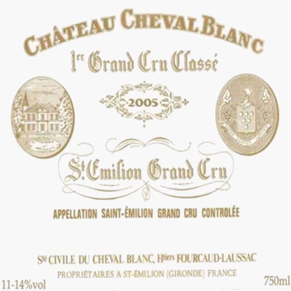 Rượu vang đỏ Chateau Cheval Blanc (chai Magnum 1,5 lít) 2005