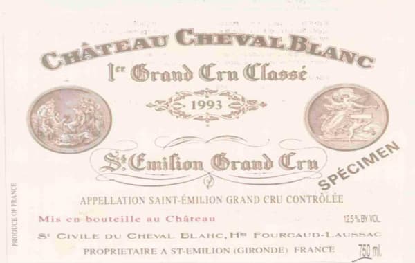 Rượu vang đỏ Chateau Cheval Blanc 1993