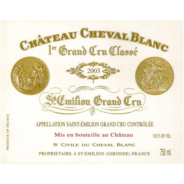 Rượu vang đỏ Chateau Cheval Blanc 2003