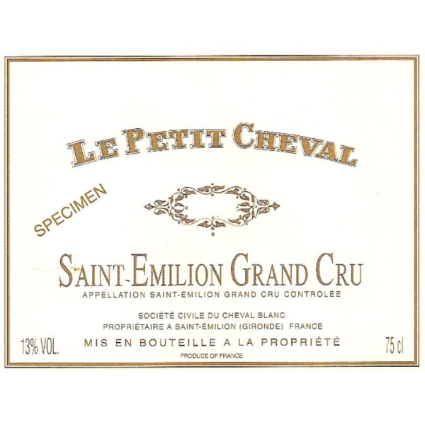 Rượu vang đỏ Chateau Cheval Blanc Le Petit Cheval 2000