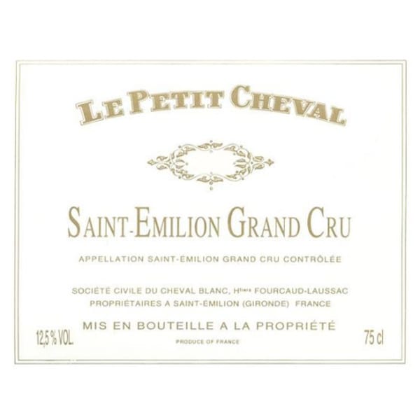 Rượu vang đỏ Chateau Cheval Blanc Le Petit Cheval (chai 3 lít) 2005