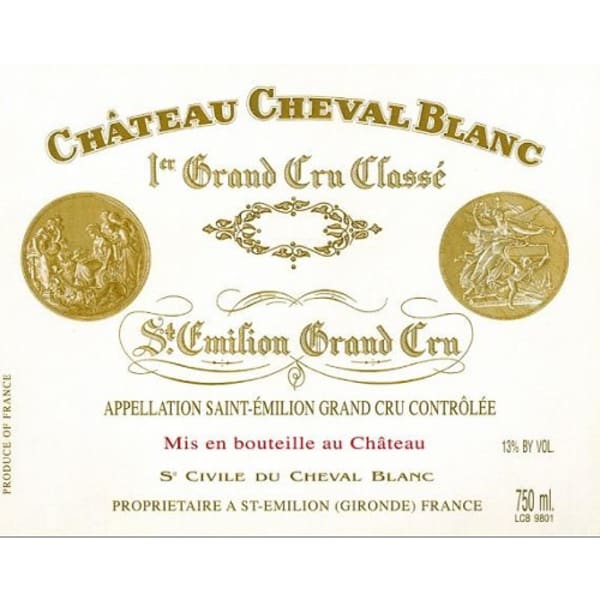 Rượu vang đỏ Chateau Cheval Blanc (scuffed label) 1999