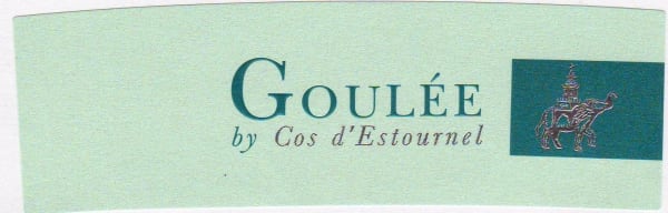 Rượu vang trằng Chateau Cos d'Estournel Goulee Blanc 2010