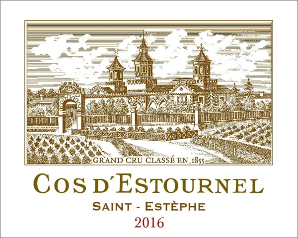Rượu vang đỏ Chateau Cos d'Estournel (slightly scuffed label) 2016