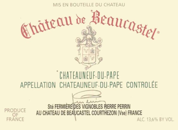Rượu vang đỏ Chateau de Beaucastel Chateauneuf-du-Pape (chai Magnum 1,5 lít) 1995