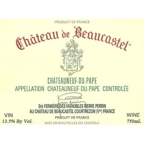 Rượu vang đỏ Chateau de Beaucastel Chateauneuf-du-Pape 1981