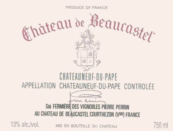 Rượu vang trằng Chateau de Beaucastel Chateauneuf-du-Pape Blanc 2005