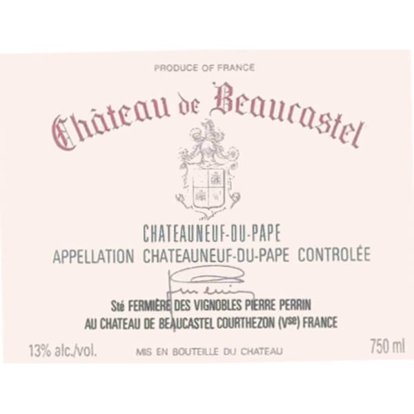 Rượu vang trằng Chateau de Beaucastel Chateauneuf-du-Pape Blanc 2007