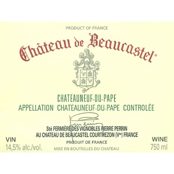 Rượu vang trằng Chateau de Beaucastel Chateauneuf-du-Pape Blanc 2012