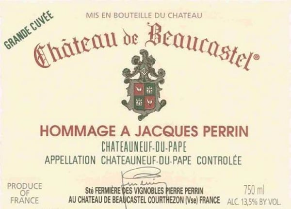 Rượu vang đỏ Chateau de Beaucastel Hommage Jacques Perrin Chateauneuf-du-Pape 2004