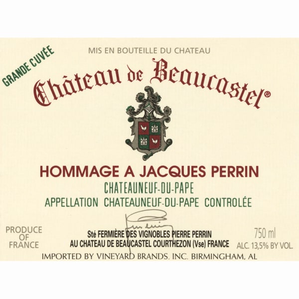 Rượu vang đỏ Chateau de Beaucastel Hommage Jacques Perrin Chateauneuf-du-Pape 2009