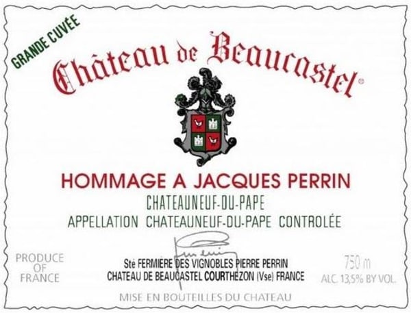 Rượu vang đỏ Chateau de Beaucastel Hommage Jacques Perrin Chateauneuf-du-Pape 2012