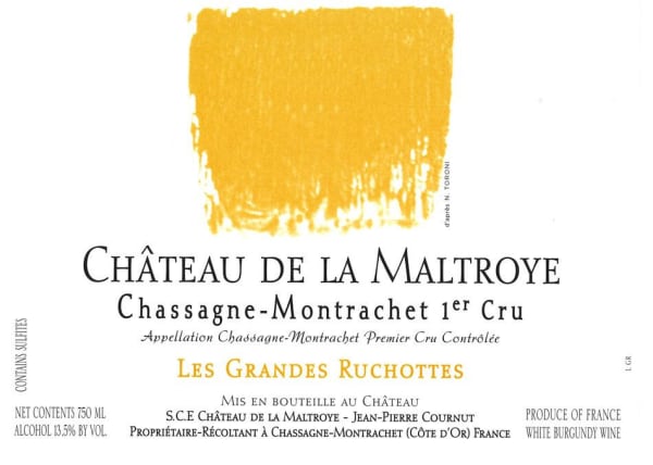 Rượu vang trằng Chateau de la Maltroye Chassagne Montrachet Premier Cru Grandes Ruchottes 2011