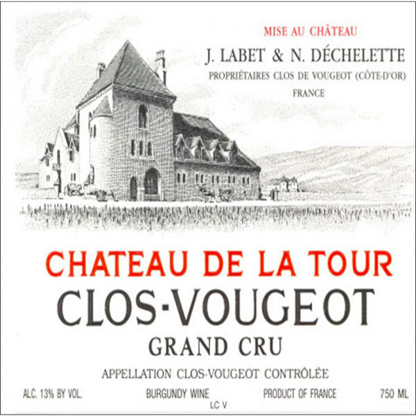 Rượu vang đỏ Chateau de la Tour Clos Vougeot Grand Cru (chai Magnum 1,5 lít) 2011