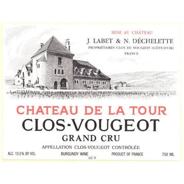 Rượu vang đỏ Chateau de la Tour Clos Vougeot Grand Cru 1996