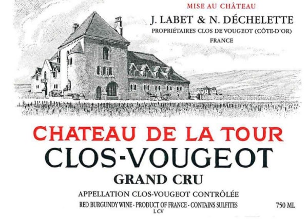 Rượu vang đỏ Chateau de la Tour Clos Vougeot Grand Cru 2005