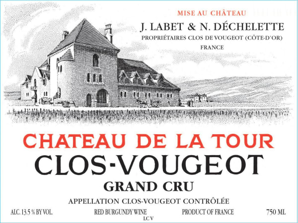 Rượu vang đỏ Chateau de la Tour Clos Vougeot Grand Cru 2016