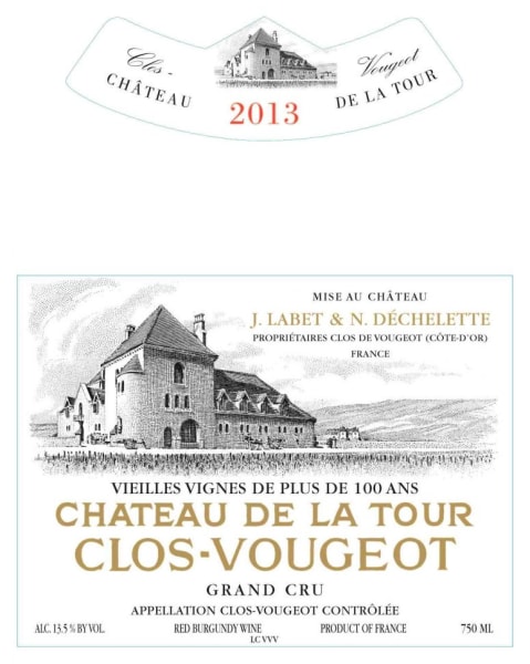 Rượu vang đỏ Chateau de la Tour Clos Vougeot Vieilles Vignes Grand Cru 2013