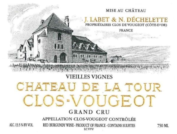 Rượu vang đỏ Chateau de la Tour Clos Vougeot Vieilles Vignes Grand Cru 2015