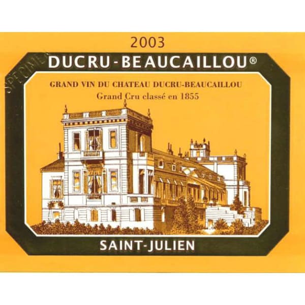 Rượu vang đỏ Chateau Ducru-Beaucaillou (chai Magnum 1,5 lít) 2003