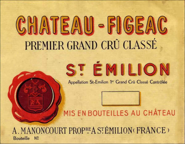 Rượu vang đỏ Chateau Figeac 1970