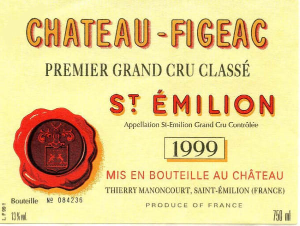 Rượu vang đỏ Chateau Figeac 1999