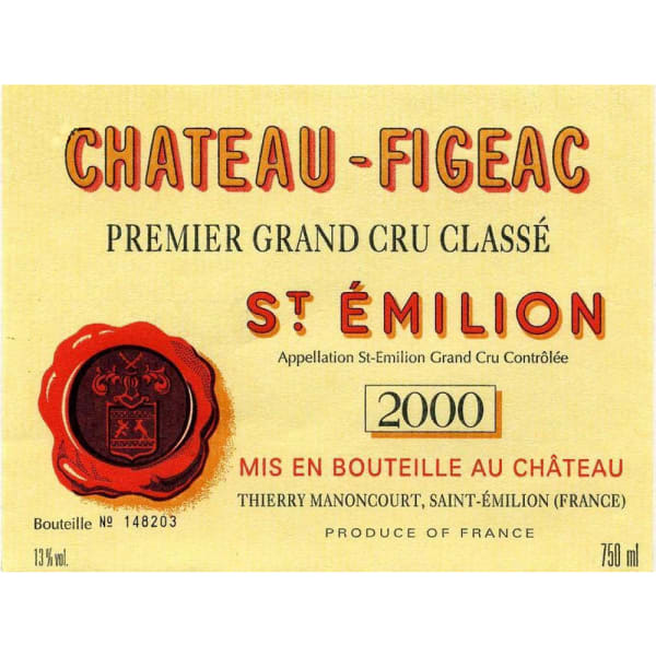 Rượu vang đỏ Chateau Figeac 2000