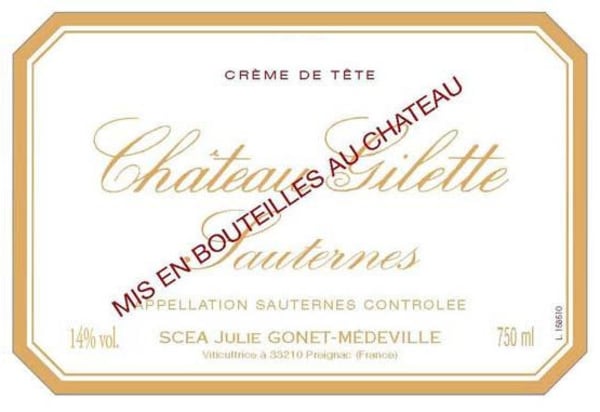 Rượu vang trằng Chateau Gilette Creme de Tete Sauternes 1982