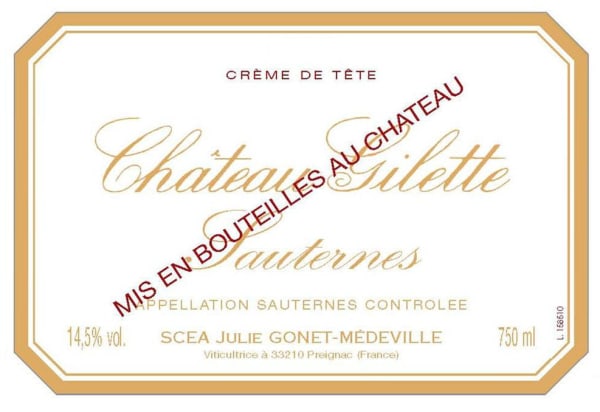 Rượu vang trằng Chateau Gilette Creme de Tete Sauternes 1988