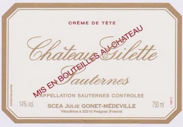 Rượu vang trằng Chateau Gilette Creme de Tete Sauternes 1990