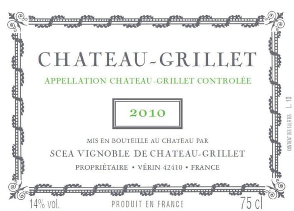 Rượu vang trằng Chateau Grillet Rhone 2010