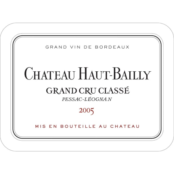 Rượu vang đỏ Chateau Haut-Bailly (chai Magnum 1,5 lít) 2005